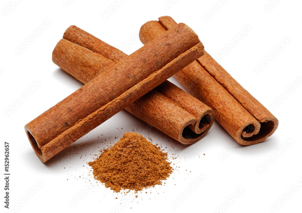Cinnamon sticks and powder Cinnamon sticks and powder