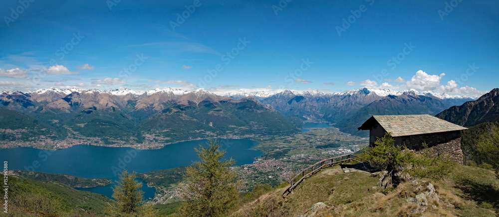 Chiesetta sulla cima del monte Legnoncino - lago di Como - Italy