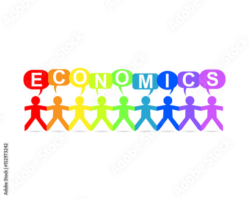 Economics Paper People Speech Rainbow