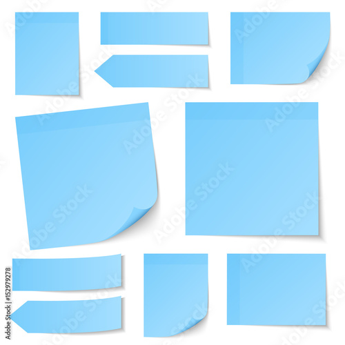 Collection Blue Stick Notes