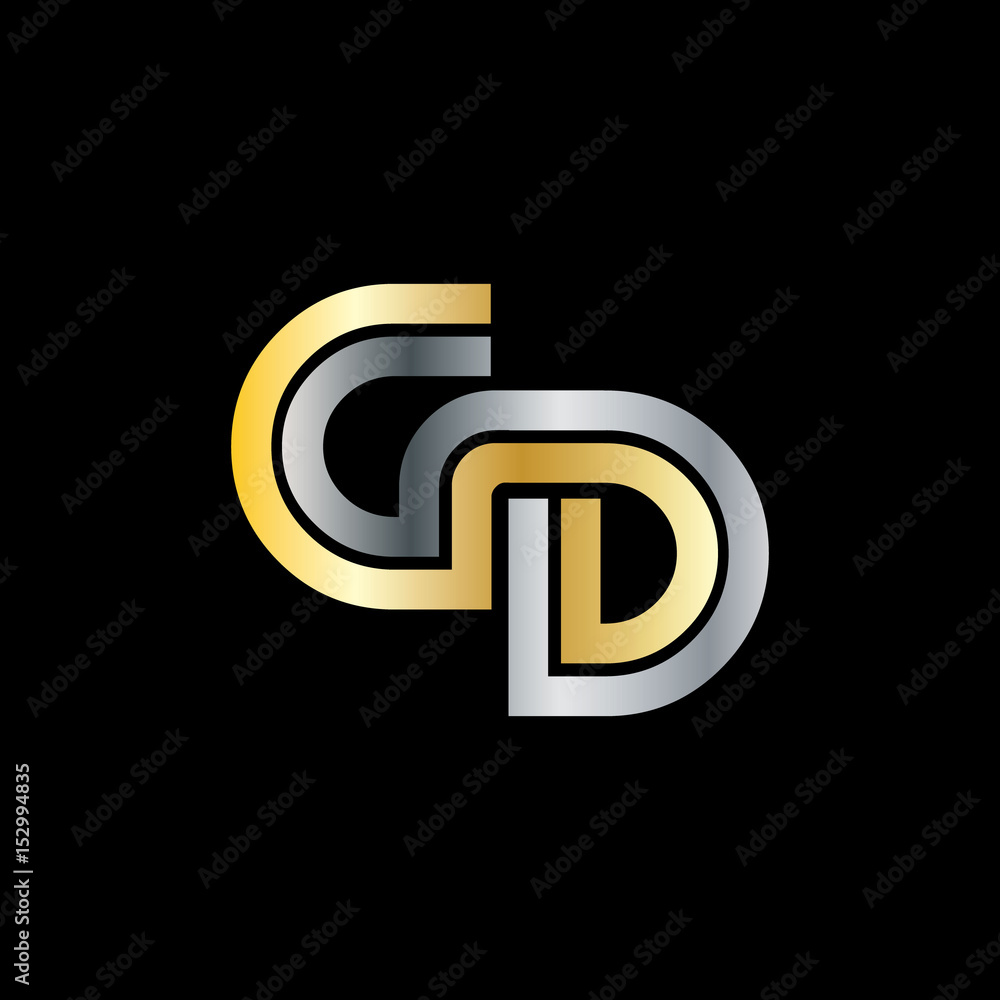 Obraz premium Initial Letter GD Linked Design Logo