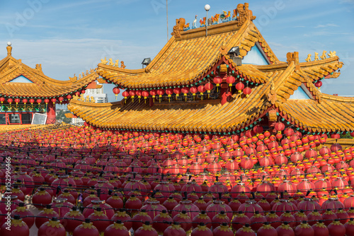 Canvas Print KUALA LUMPUR, MALAYSIA - 22TH JANUARY 2017: Traditional Chinese lanterns display
