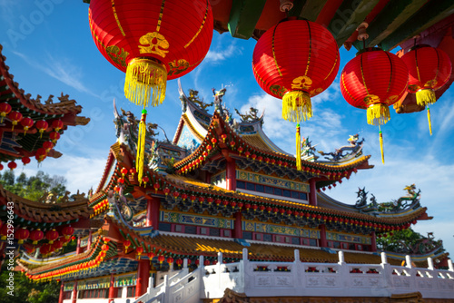 Canvas Print KUALA LUMPUR, MALAYSIA - 22TH JANUARY 2017: Traditional Chinese lanterns display