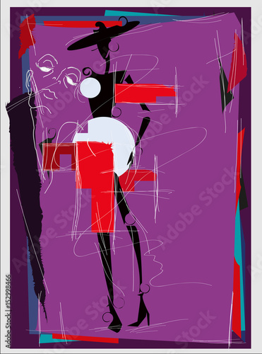 Photography Cubism fashion girl