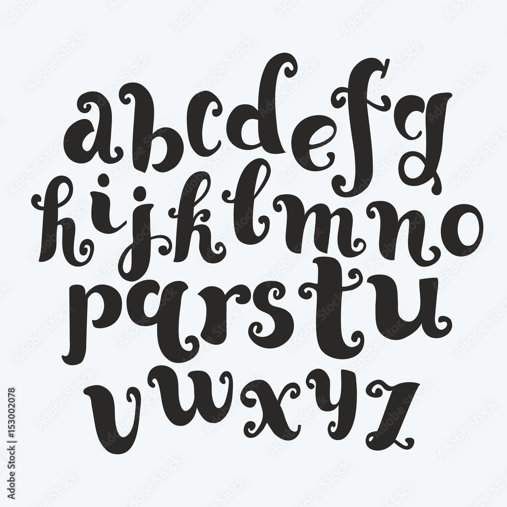 Vector cartoon funny set of alphabet, funny letters. Vector cartoon funny set of alphabet, funny letters.