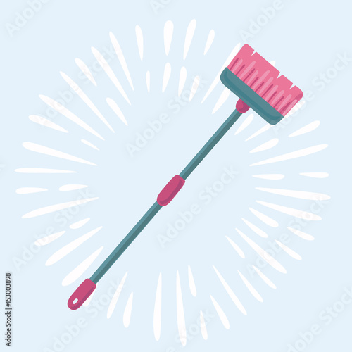 Broom icon. illustration of broom vector icon for web