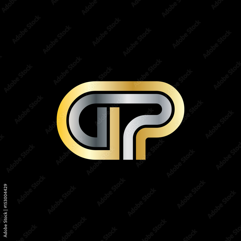 Initial Letter GP Linked Design Logo Initial Letter GP Linked Design Logo