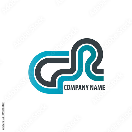 Initial Letter CR GR Linked Design Logo