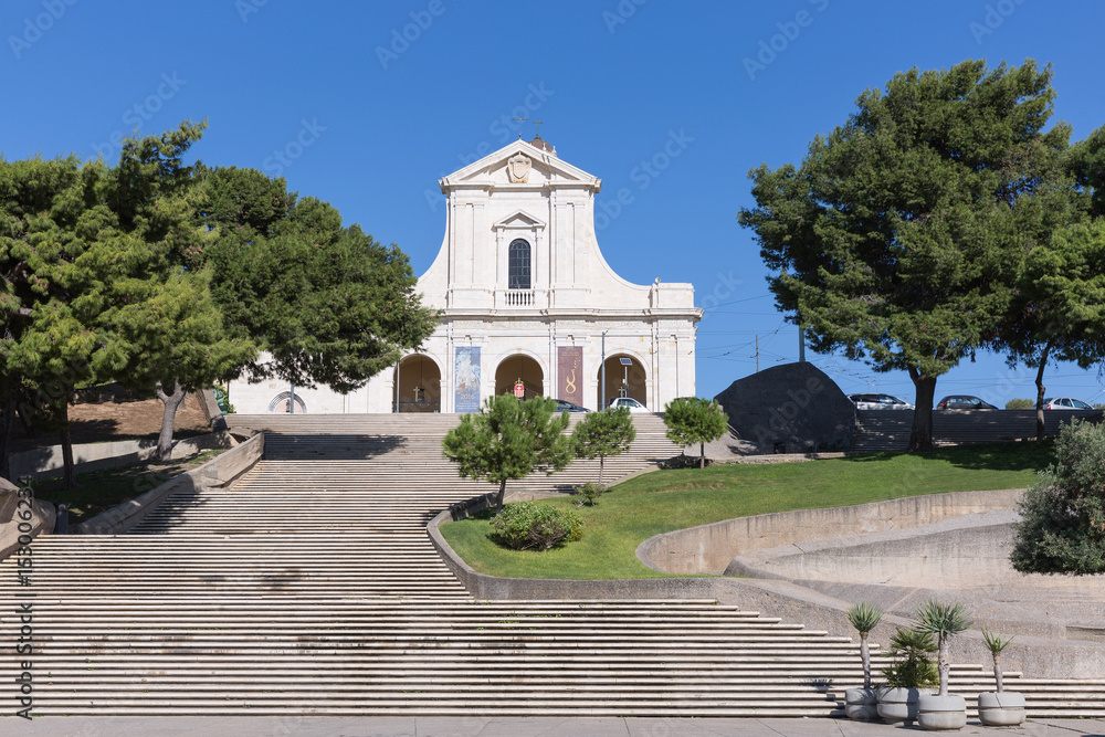 The Shrine of Our Lady of Bonaria. Cagliari (Italy)