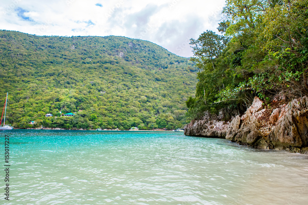 Beach and tropical resort, Labadee island, Haiti. Beach and tropical resort, Labadee island, Haiti.