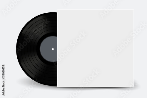 music, vinyl on white background isolated object
