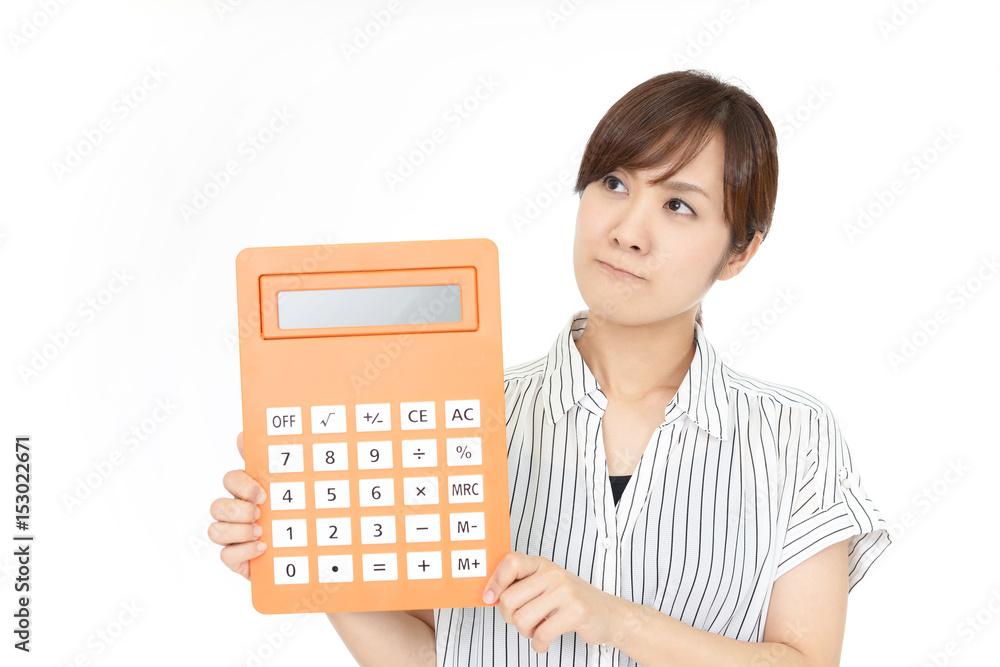 考え事をする女性 考え事をする女性