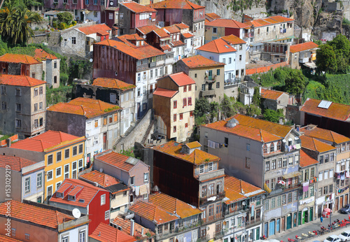 The roofs of old Porto city
