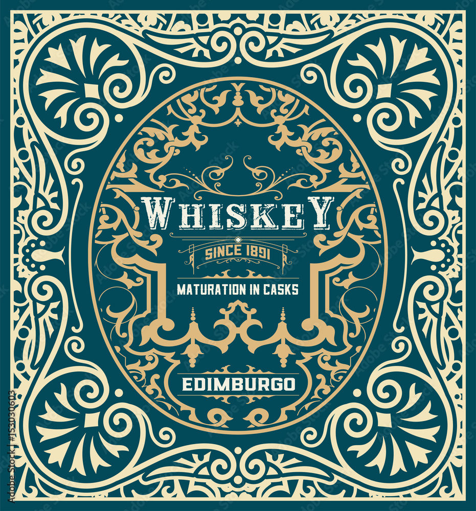 Baroque Whiskey Label