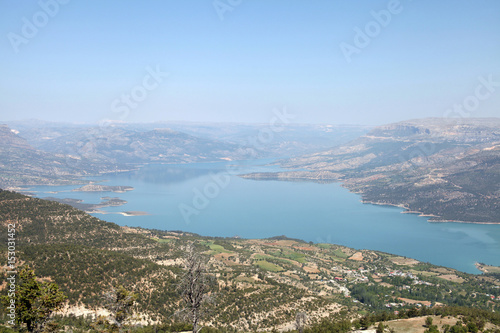 Beautiful nature and dam image 