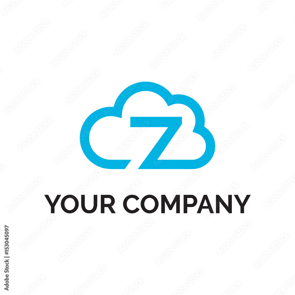 number 7 cloud line logo vector number 7 cloud line logo vector