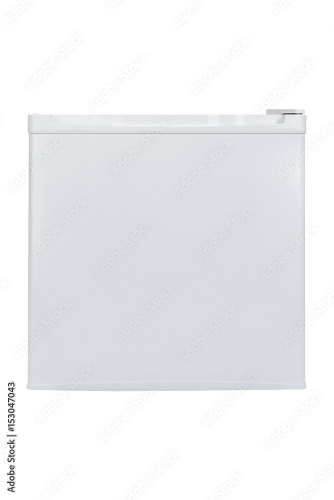 White refrigerator isolated on white background White refrigerator isolated on white background