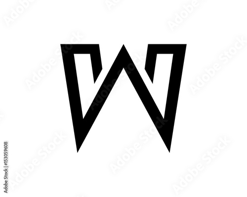 W logo black