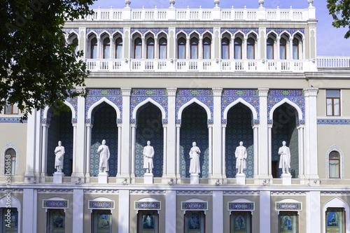 Baku, Azerbaijan - 16 July, 2016. Museum of Azerbaijani Literature named after Nizami Ganjavi photo