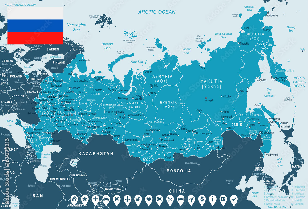 Как выглядит карта россии 2025