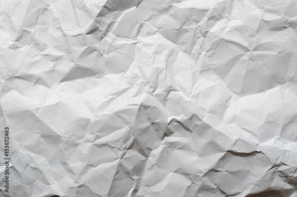 White crumpled paper texture White crumpled paper texture