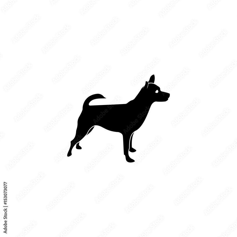 Fototapeta premium Dog vector icon.