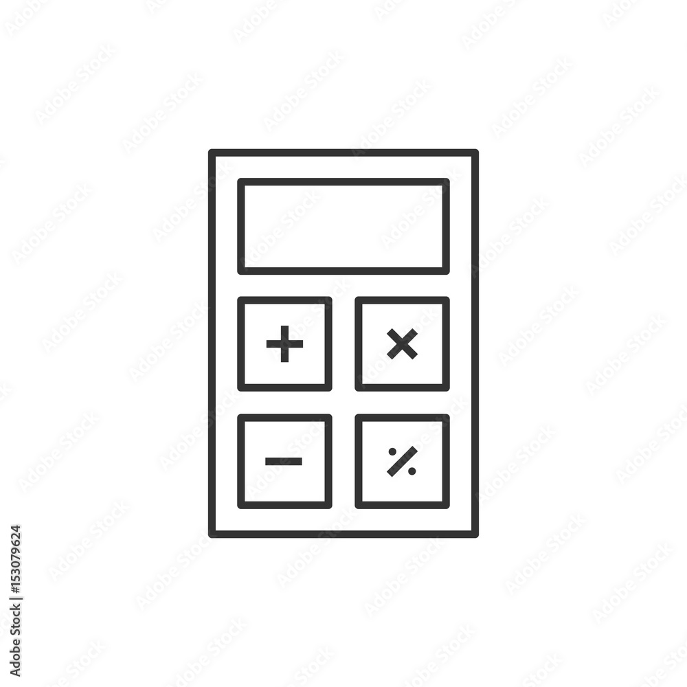 Calculator line icon Calculator line icon