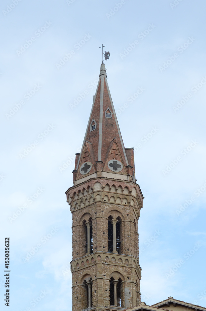 Badia Florintina Bell Tower in Florence, Italy