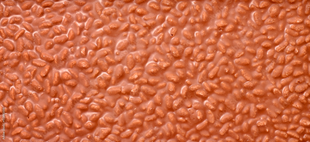 Chocolate tablet with cereals background Chocolate tablet with cereals background