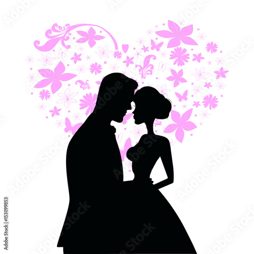 Lovely couple illustration