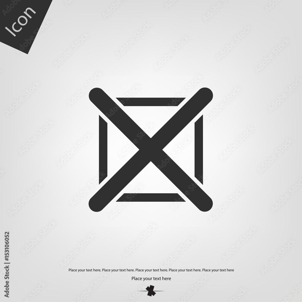 No check mark vector icon No check mark vector icon