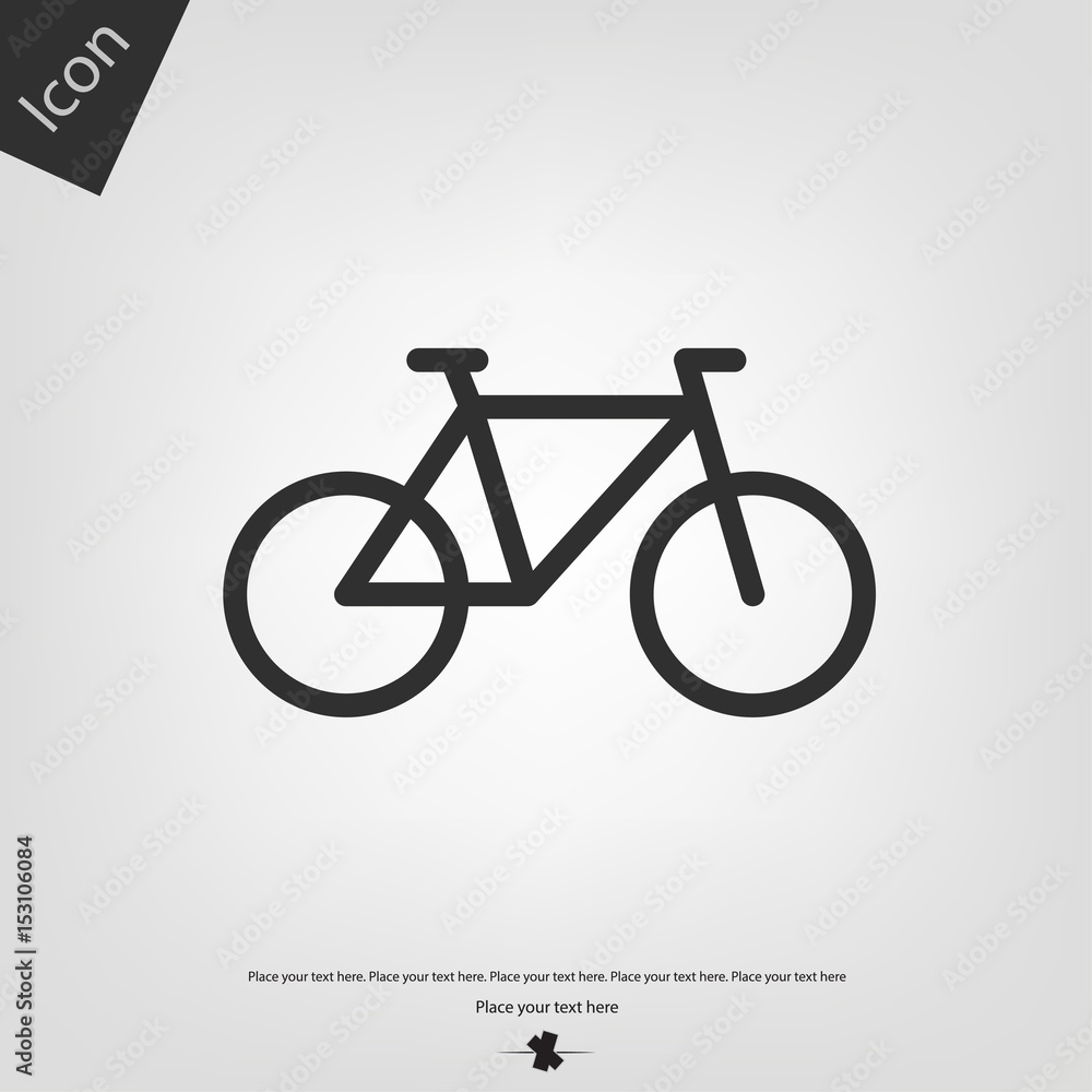 Fototapeta premium Bicycle vector icon