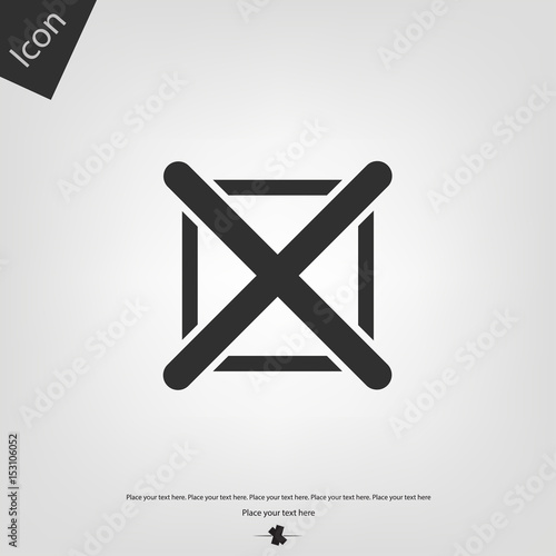 No check mark vector icon