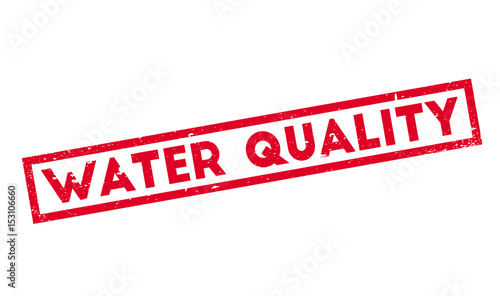 Water Quality rubber stamp. Grunge design with dust scratches. Effects can be easily removed for a clean, crisp look. Color is easily changed.