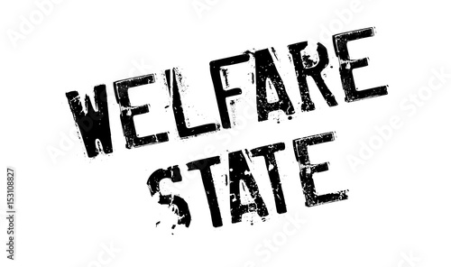 Welfare State rubber stamp. Grunge design with dust scratches. Effects can be easily removed for a clean, crisp look. Color is easily changed.