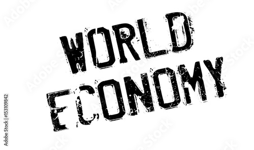 World Economy rubber stamp. Grunge design with dust scratches. Effects can be easily removed for a clean, crisp look. Color is easily changed.