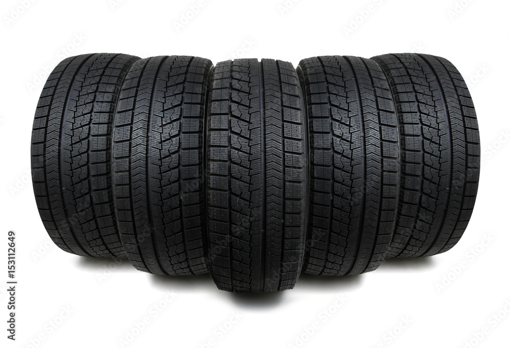 Car tire isolated on white Car tire isolated on white