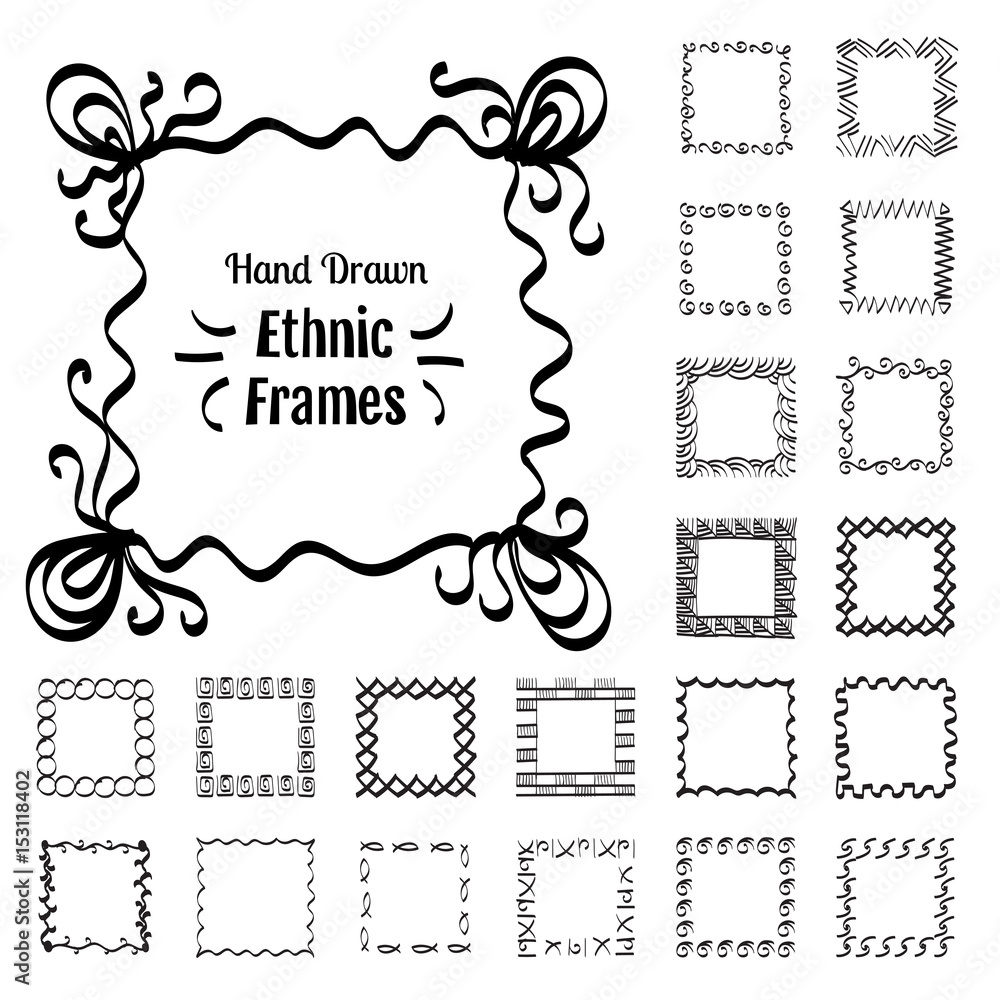 Obraz premium Ethnic Patterns or Frames