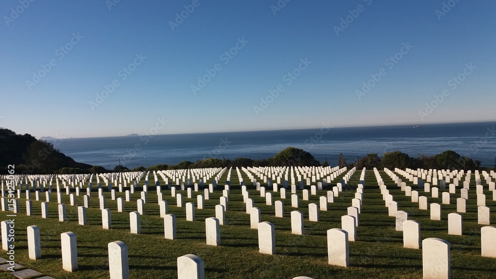 Obraz premium military cemetary point loma
