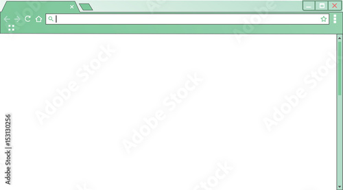 Template empty internet browser window. Blank computer screen