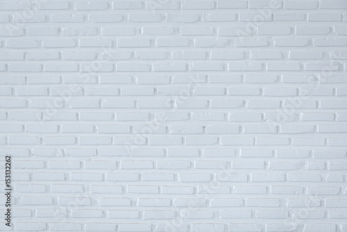 Pattern of white brick wall for background and textured