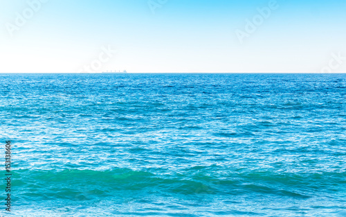 Bright blue water surface