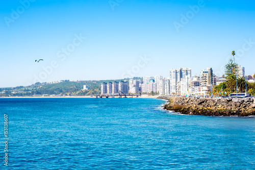 View to the lagoon in Vina del Mar, Chile © Yury Gubin