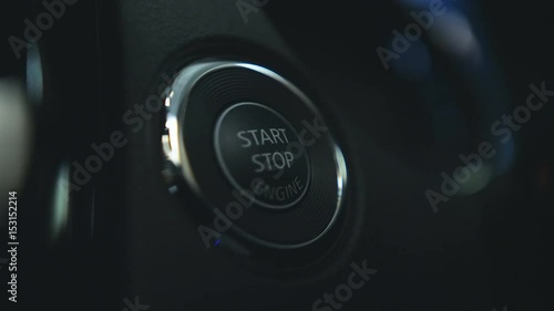 Button of Starting and Stopping Engine.
Track in to the button. Finger to press the button to start the car engine.