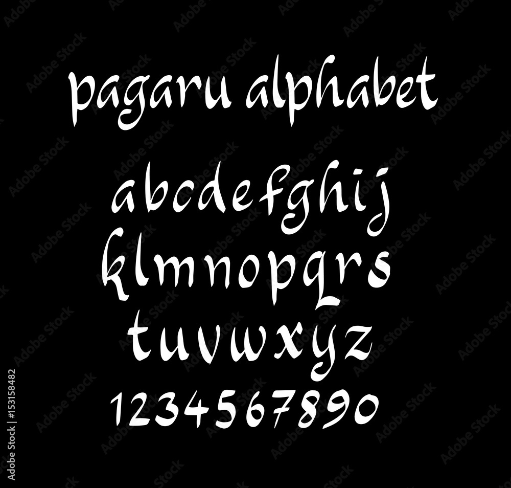Pagaru vector alphabet lowercase characters. Good use for logotype, cover title, poster title, letterhead, body text, or any design you want. Easy to use, edit or change color. Pagaru vector alphabet lowercase characters. Good use for logotype, cover title, poster title, letterhead, body text, or any design you want. Easy to use, edit or change color.