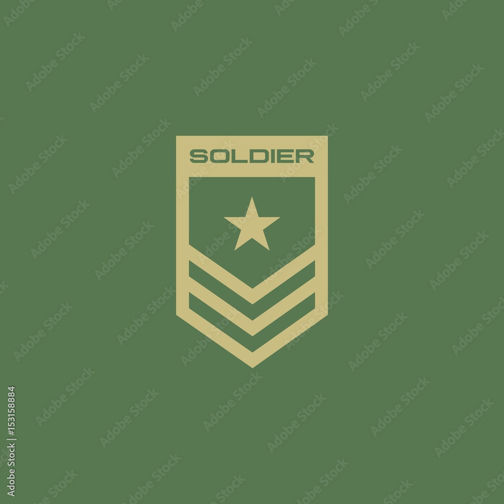 Soldier badge logo