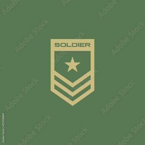 Soldier badge logo