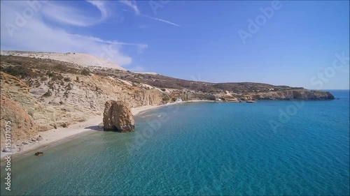 Firiplaka Beach  on the Island of Milos in Greece.