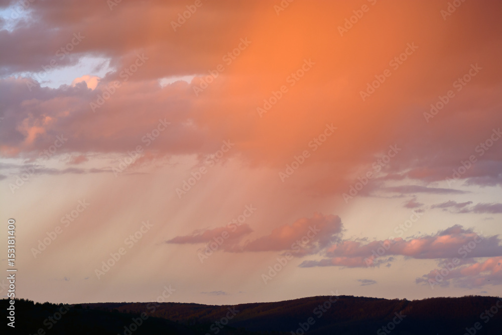 Rain at sunset Rain at sunset