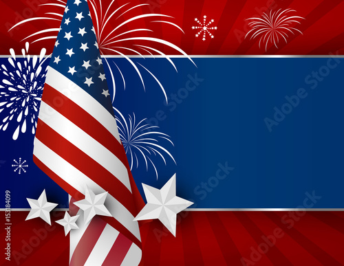 USA background design of American flag for 4 july independence day or other celebration